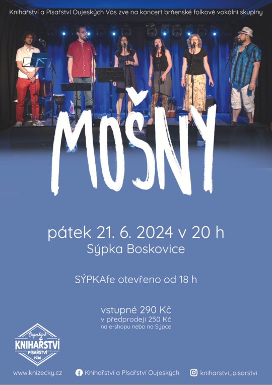 Koncert folkové a vokální skupiny Mošny