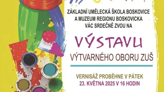 Výstava výtvarného oboru ZUŠ Boskovice
