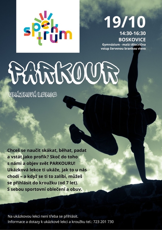 Parkour - ukázková lekce